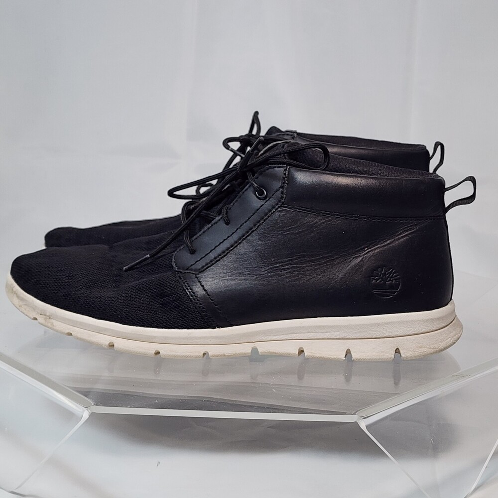 Timberland Graydon Mid Black Men 11 Chukka Leather/Mesh Sneaker boots